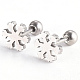 201 Stainless Steel Barbell Cartilage Earrings(EJEW-R147-24)-1