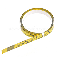 Steel Self-Adhesive Workbench Measuring Tape, Adhesive Backed Ruler, Yellow, 1.25x0.02cm, 2m/pc(AJEW-WH0348-10)