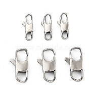 304 Stainless Steel Lobster Claw Clasps, Stainless Steel Color, 60pcs/box(STAS-X0017-22P)