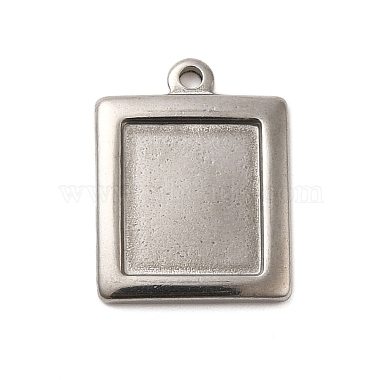 Stainless Steel Color Rectangle 304 Stainless Steel Pendants