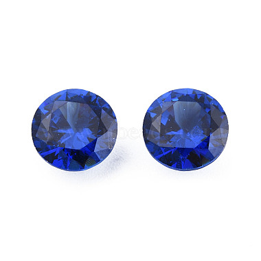 Diamond Shaped Cubic Zirconia Pointed Back Cabochons(ZIRC-R004-8mm-06)-3