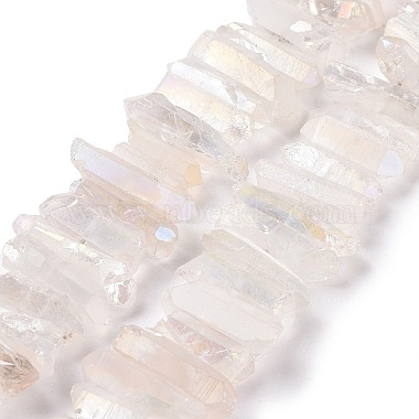 15mm WhiteSmoke Nuggets Quartz Crystal Beads