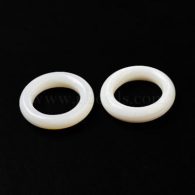Natural White Shell Linking Ring(SSHEL-M022-06A)-2