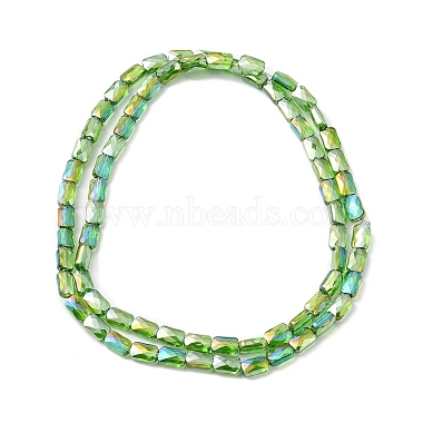 transparentes perles de verre de galvanoplastie brins(X-EGLA-I017-03-AB04)-2