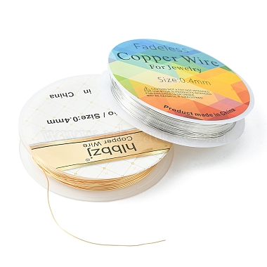 4 Rolls 4 Color Copper Round Wire for Jewelry Making(CWIR-FS0001-01)-3