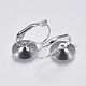 304 Stainless Steel Leverback Earring Settings(X-STAS-F139-052P)-1