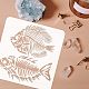Plastic Reusable Drawing Painting Stencils Templates(DIY-WH0172-904)-3