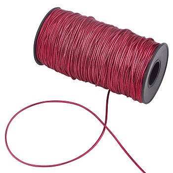 Golden Silk Elastic Thread, with Latex Thread & Plastic Spool, Purple, 1.5mm, 100m/roll