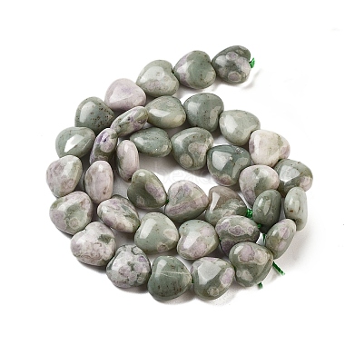 brins de perles de jade de la paix naturelle(G-B022-31C)-4