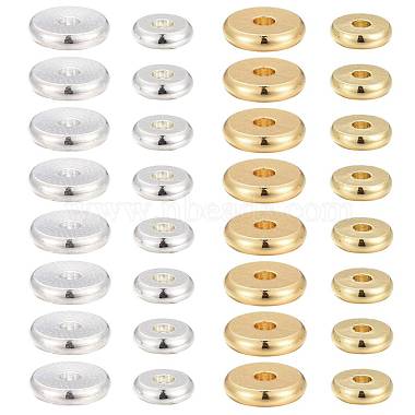 48Pcs 2 Size 2 colors Brass Spacer Beads Set(KK-LS0001-03)-3