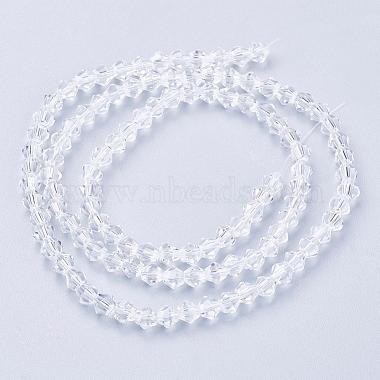 Clear Glass Bicone Beads Strands(X-GLAA-S026-07)-3