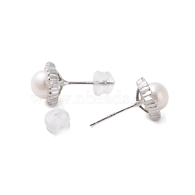 Anti-Tarnish 925 Sterling Silver Studs Earring(EJEW-H002-36P)-2