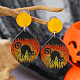 Acrylic Cat Shape Halloween Pendant DIY Keychain Stud Earrings Accessories(DI2414-2)-1