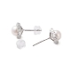 Anti-Tarnish 925 Sterling Silver Studs Earring(EJEW-H002-36P)-2