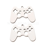 201 Stainless Steel Pendants, Game Machiner Charms, Laser Cut, Cut-Out, Stainless Steel Color, 17x25x1mm, Hole: 1.5mm(SA-CBA49C1-12P)