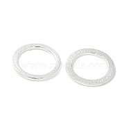 Brass Linking Rings, Ring Shape, Long-Lasting Plated, Rack Plating, Cadmium Free & Lead Free, Silver, 18.5x1.5mm, Inner Diameter: 14mm(KK-U057-15S)