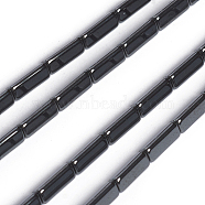Non-magnetic Synthetic Hematite Beads Strands, Triangle Prism, 7.5x3x3mm, Hole: 0.8mm, about 57pcs/strand, 16.18 inch(41.1cm)(G-I273-27)