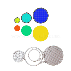 Round Locket Cage Carbon Steel Cutting Dies Stencils, for DIY Scrapbooking/Photo Album, Decorative Embossing DIY Paper Card, Matte Platinum Color, 18.6x7.1x0.08cm(DIY-H106-03)