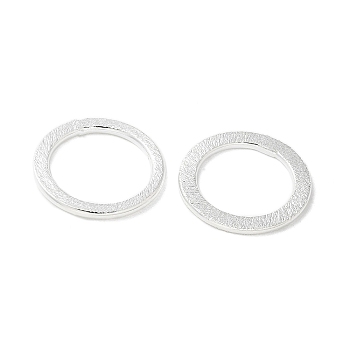 Brass Linking Rings, Ring Shape, Long-Lasting Plated, Rack Plating, Cadmium Free & Lead Free, Silver, 18.5x1.5mm, Inner Diameter: 14mm