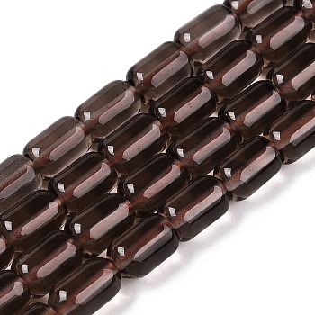 Natural Ice Obsidian Beads Strands, Column, 9~9.5x6mm, Hole: 0.9~1mm, about 42~43pcs/strand, 15.24~15.8''(38.7~39.5cm)