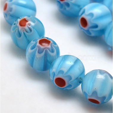 Round Millefiori Glass Beads Strands(LK-P002-04)-2