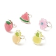Jelly Color 3D Resin Fruit Adjustable Ring(RJEW-JR00455)-1