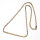 304 Stainless Steel Curb Chains Necklaces(NJEW-O066-25M)-2
