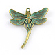 Dragonfly Zinc Alloy Big Pendant Rhinestone Settings(PALLOY-R065-090-FF)-2