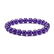 Dyed Natural Malaysia Jade Round Beads Stretch Bracelets Set(BJEW-JB06955)-5