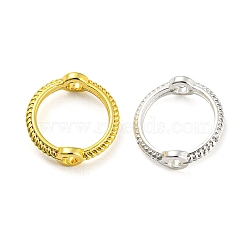 Rack Plating Alloy Bead Frames, Round Ring, Mixed Color, 13x3mm, Hole: 1.6mm(PALLOY-D025-04C)