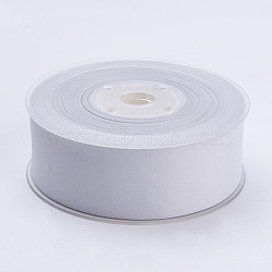 Double Face Matte Satin Ribbon, Polyester Satin Ribbon, WhiteSmoke, (1-1/4 inch)32mm, 100yards/roll(91.44m/roll)(SRIB-A013-32mm-007)