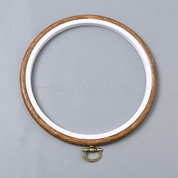PVC Embroidery Hoops, Ring, Camel, 180x170x9mm, Inner Diameter: 145mm(TOOL-WH0155-253A)