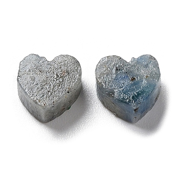 Natural Kyanite Cabochons, Heart, 6~7x6~6.5x3mm