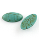 Craft Findings Dyed Synthetic Turquoise Gemstone Flat Back Cabochons(TURQ-S265-10x29mm-02)-1