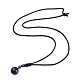 Natural Amethyst Pendant Necklaces(NJEW-P241-A02)-2