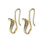 Alloy Snake Dangle Earrings, Antique Golden, 28x7.5mm(EJEW-M219-01AG)