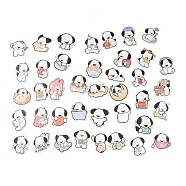 40Pcs 40 Styles Paper Cartoon Stickers Sets, Adhesive Decals for DIY Scrapbooking, Photo Album Decoration, Dog Pattern, 44~71x48.5~68.5x0.2mm, 1pc/style(STIC-P004-22A)