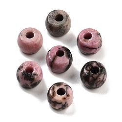 Natural Rhodonite Beads, Barrel, 8~8.4x5~6.6mm, Hole: 2~3.2mm(G-C134-03J)