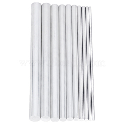 BENECREAT 30Pcs 10 Style Aluminium Bar, Platinum, 100x2~8mm, 3pcs/style(FIND-BC0002-33)