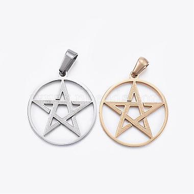 Mixed Color Star Stainless Steel Pendants