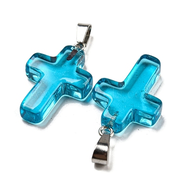 Pendentif en verre(GLAA-H029-05P-04)-2