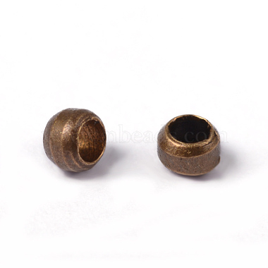 Antique Bronze Barrel Brass Beads