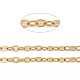 Brass Flat Oval Cable Chains(CHC025Y-01-G)-3