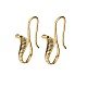 Alloy Snake Dangle Earrings(EJEW-M219-01AG)-1