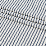 1Yard Cotton Stripe Fabric, Clothing Accessories, Midnight Blue, 1520x0.5mm(DIY-GA0010-27D)
