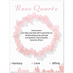 Natural Rose Quartz Chips Beaded Stretch Bracelets, 7-1/2 inch(19cm)(PW-WG309C1-20)