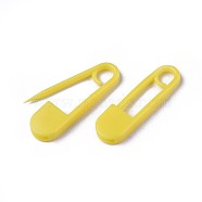 Plastic Safety Pins, Yellow, 25x7x2.5mm, about 1000pcs/bag(KY-WH0018-04F)
