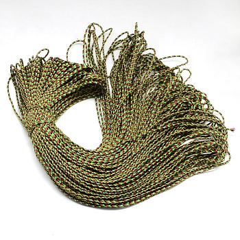 Polyester & Spandex Cord Ropes, 1 Inner Core, Lime Green, 2mm, about 109.36 yards(100m)/bundle