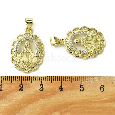 Brass Micro Pave Cubic Zirconia Pendants(KK-H472-53O-G)-3