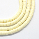 плоские круглые бусинки распорки ручной полимерной глины(X-CLAY-R067-4.0mm-21)-1